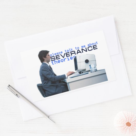 ONTSLAGTHEORIE RECHTHOEKIGE STICKER (Envelop)