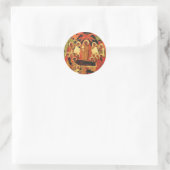Ontslapen van de Moeder Gods orthodoxe icoon Ronde Sticker (Tas)