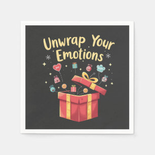 Ontsluit je emoties Kerstmis Geestelijke Gezondhei Servet