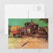 Ontsluiting van zigeuners met caravans door Van Go Briefkaart (Voorkant / Achterkant)