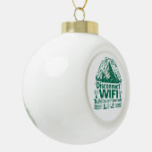 Ontsnap aan de digitale herverbinding met Natuur Keramische Bal Ornament (Links)