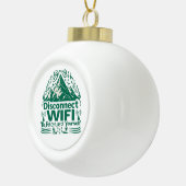 Ontsnap aan de digitale herverbinding met Natuur Keramische Bal Ornament (Rechts)