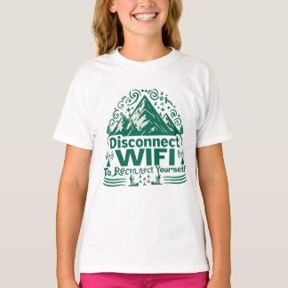 Ontsnap aan de digitale herverbinding met Natuur T-shirt