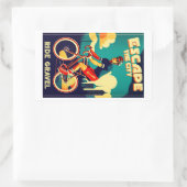 Ontsnap aan de stadsrit Gravel Fietsen Rechthoekige Sticker (Tas)