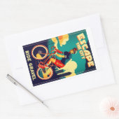 Ontsnap aan de stadsrit Gravel Fietsen Rechthoekige Sticker (Envelop)