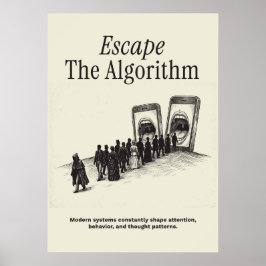 Ontsnap aan het Algoritme Poster