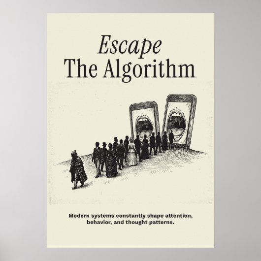 Ontsnap aan het Algoritme Poster (Voorkant)