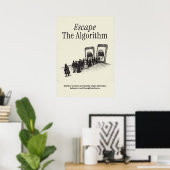 Ontsnap aan het Algoritme Poster (Thuiskantoor)