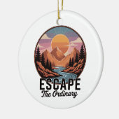 Ontsnap aan het gewone - Natuur avontuur Keramisch Ornament (Links)