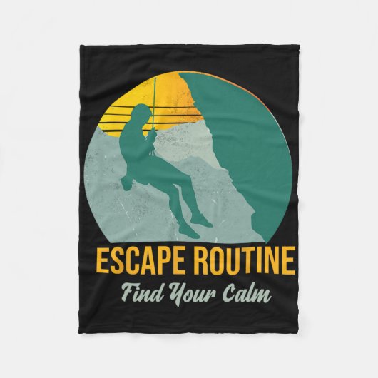 Ontsnap aan je routine. Vind je rust, avontuur kli Fleece Deken (Voorkant)