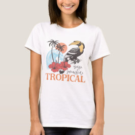 Ontsnap naar een tropische bestemming t-shirt