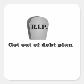 Ontsnap uit Debt Plan Stickers