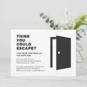 Ontsnapkamerfeest Kaart (Staand voorkant)