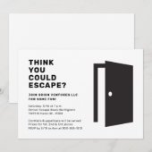 Ontsnapkamerfeestje Kaart (Voorkant / Achterkant)