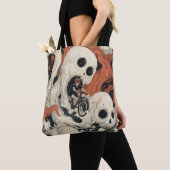 Ontsnappen aan de Japanse Yokai Tote Bag (Dichtbij)