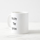 Ontsnappen aan de matrix mok (met andrew tate erop (Voorkant links)