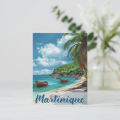 Ontsnappen aan het Paradijs: Martinique  Vakantie Briefkaart (Staand voorkant)