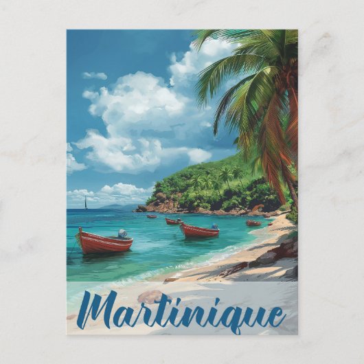 Ontsnappen aan het Paradijs: Martinique  Vakantie Briefkaart (Voorkant)