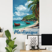 Ontsnappen aan het Paradijs: Martinique  Vakantie Poster (Thuiskantoor)
