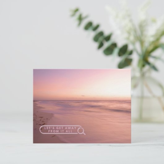 Ontsnappen aan rust briefkaart (Staand voorkant)