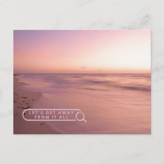 Ontsnappen aan rust briefkaart (Voorkant)