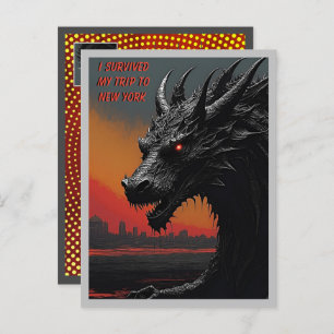 Ontsnappen in stijl: gepersonaliseerde Noir Art Tr Briefkaart