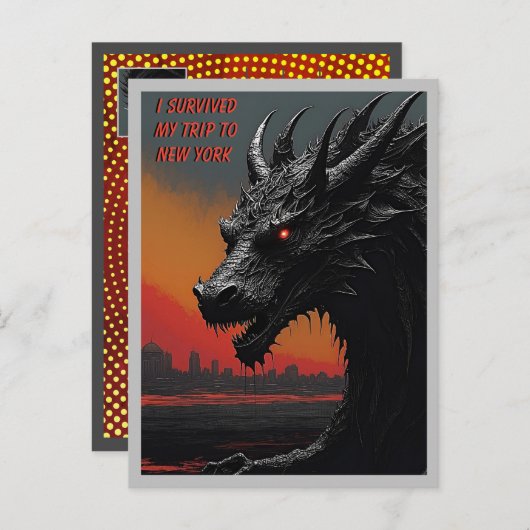 Ontsnappen in stijl: gepersonaliseerde Noir Art Tr Briefkaart (Voorkant / Achterkant)