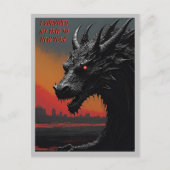 Ontsnappen in stijl: gepersonaliseerde Noir Art Tr Briefkaart (Voorkant)