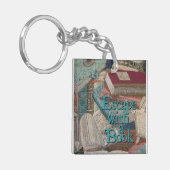 Ontsnappen met een boek dubbelzijdig Sleutelhanger (Voorkant Links)
