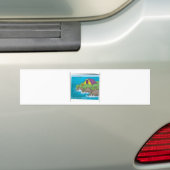 Ontsnappen naar de natuur bumpersticker (Op auto)