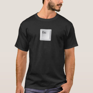 Ontsnappend toetsenbord t-shirt