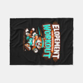 Ontsnapping de onverwachte workout wasbeer grappig fleece deken (Voorkant (Horizontaal))