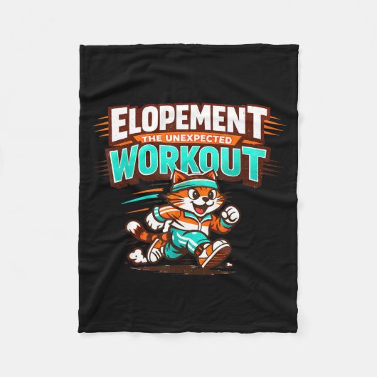 Ontsnapping de onverwachte workout wasbeer grappig fleece deken (Voorkant)