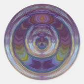 ontsnapping ronde sticker (Voorkant)