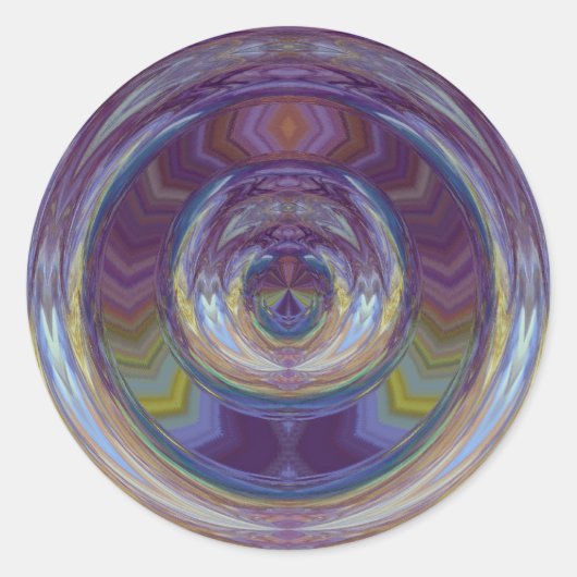 ontsnapping ronde sticker (Voorkant)