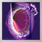 ontsnapping uit de astrale zwarte zee poster (Voorkant)