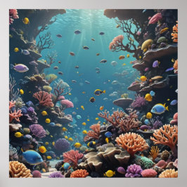 Ontsnapping van tropisch rif poster