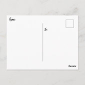 "ONTSNAPPING VANUIT DE LUCHT" BRIEFKAART (Achterkant)