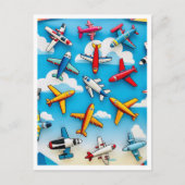 "ONTSNAPPING VANUIT DE LUCHT" BRIEFKAART (Voorkant)