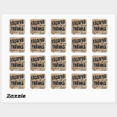 Ontsnappingsfeestje Verjaardagsfeest Bedankt Vierkante Sticker (Vel)