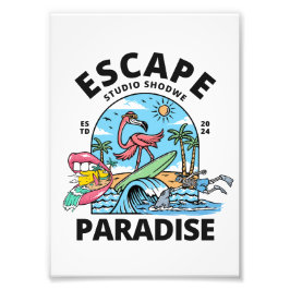 ontsnappingsparadijs foto afdruk