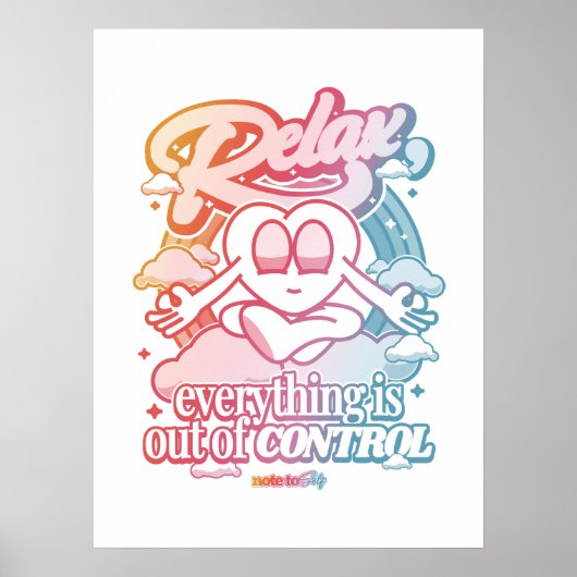 Ontspan, alles is uit de hand gelopen poster (Voorkant)