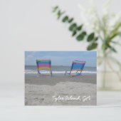 Ontspan bij het strand briefkaart (Staand voorkant)