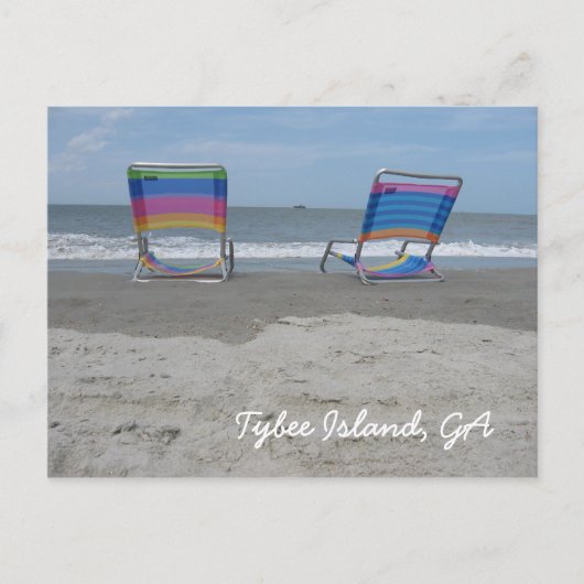 Ontspan bij het strand briefkaart (Voorkant)
