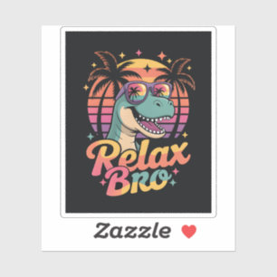 Ontspan Bro Cool T-Rex Dinosaur Zonnebril Zomer Sticker