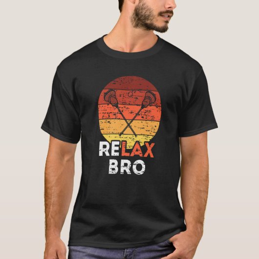 Ontspan bro Lacrosse 1 T-shirt (Voorkant)