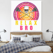 Ontspan Bro Lacrosse Canvas Afdruk (Insitu (Slaapkamer))