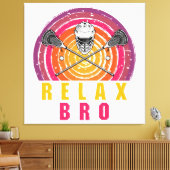 Ontspan Bro Lacrosse Canvas Afdruk (Insitu (Woonkamer))