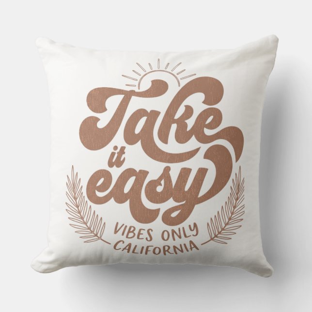 ontspan Californië vibes retro boho Kussen (Voorkant)