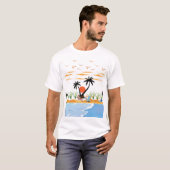 Ontspan & Chill Zomer Paradijs Design T-shirt (Voorkant volledig)